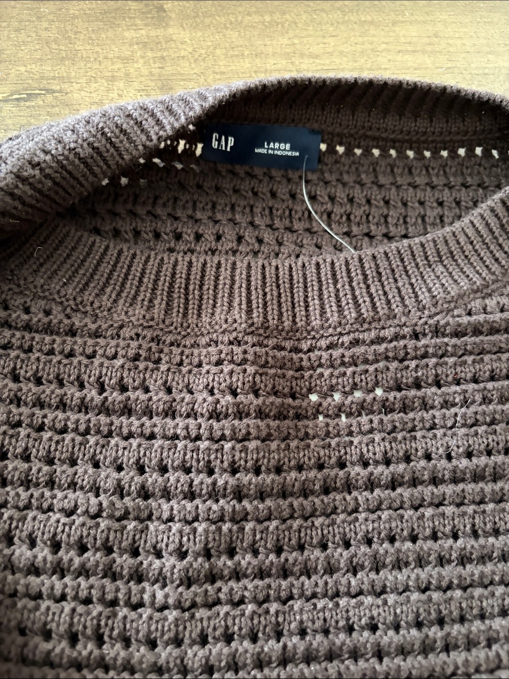 GAP Women's Knit Shorts Sweater set in Dark Brown - Picture 3 of 3